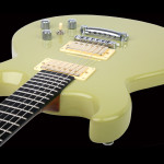 Basswood body electric guitar, Light Green finish. Clone model
