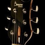 Flat top custom guitar, headstock detail, Clone model.